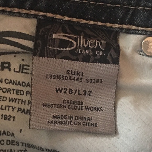 Silver Suki Bootcut Jeans - Size W28 / L32 - Picture 11 of 13